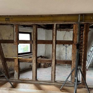 Fachwerk vorher...